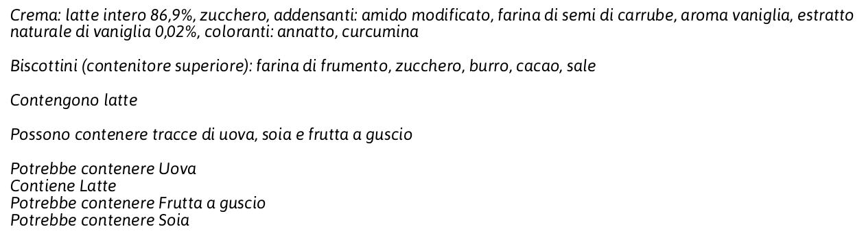 Yomino Dj Dessert alla Vaniglia e Biscottini al Cacao 2 x 100 g