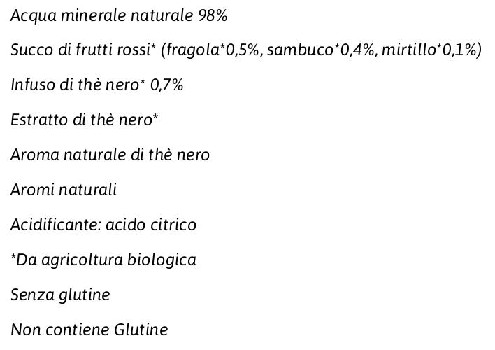BELTÈ BIO  con Infuso di THE' NERO con Frutti Rossi
