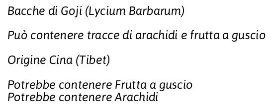 Drogheria & Alimentari Dispensa dello Speziale Bacche di Goji Tibetane