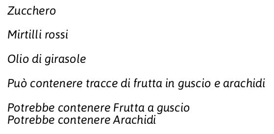 Life Equilibrio & Vitalità Benessere Mirtilli Rossi