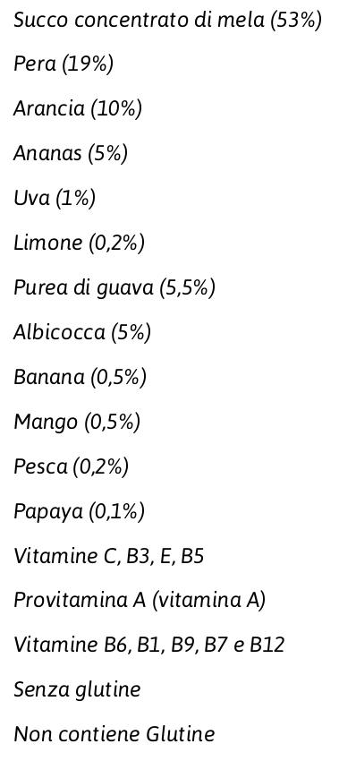 Pago Succo di Frutta, Tropicale 100%, Bottiglia Pet Monodose 20 Cl x 12