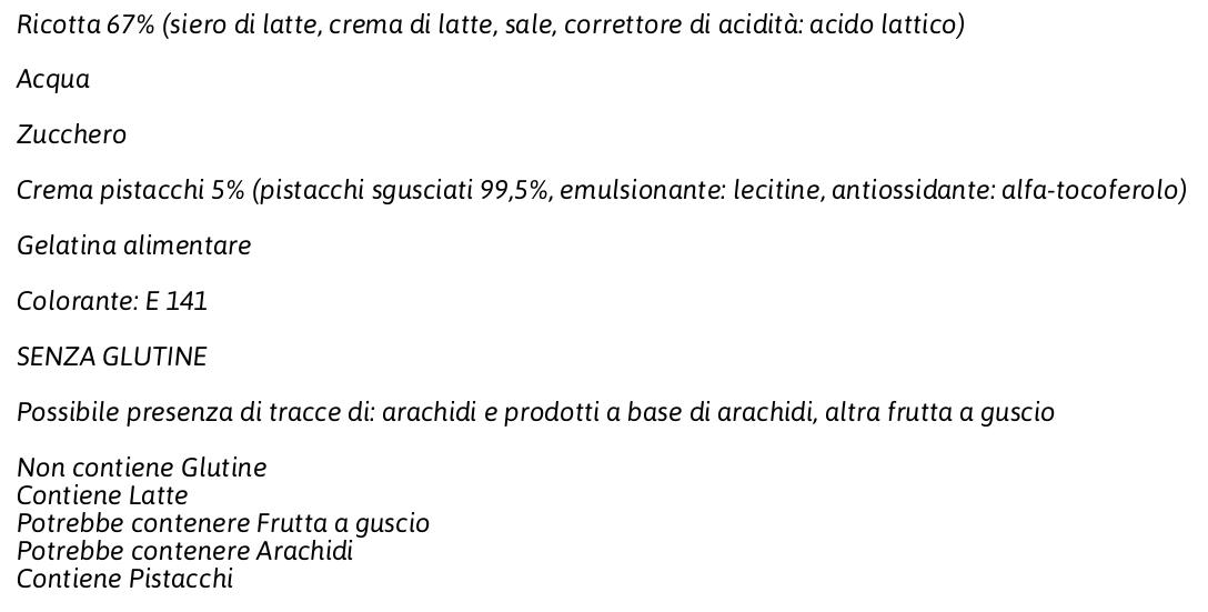 Elda Dessert di Ricotta e Pistacchio 2 x 90 g