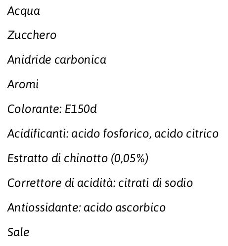 San Pellegrino Bibite Gassate, Chino' 50cl x 12