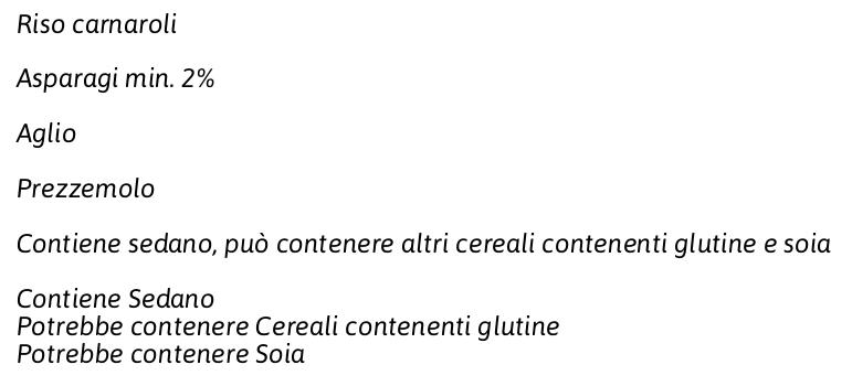 Riso Maremma Carnaroli Risotto agli Asparagi