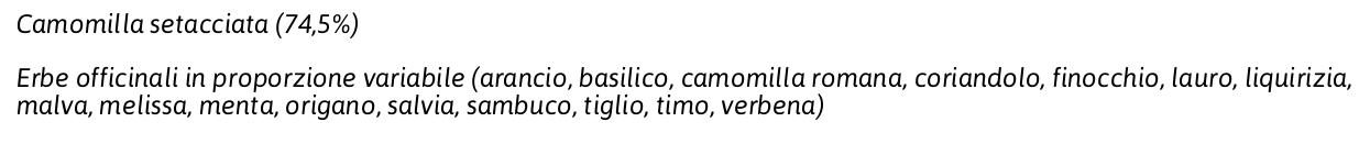 Bonomelli Camomilla Relax Miller con Erbe Officinali 15 Filtri