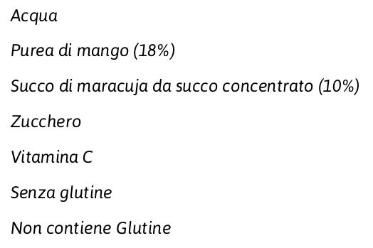 Pago Succo di Frutta, Mango Nettare, Bottiglia Vetro Monodose 