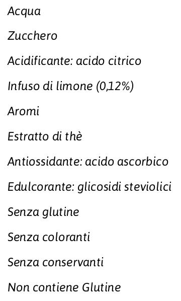 Belte' , Bevanda Analcolica di Thè con Infuso di Limone, 50cl x 12
