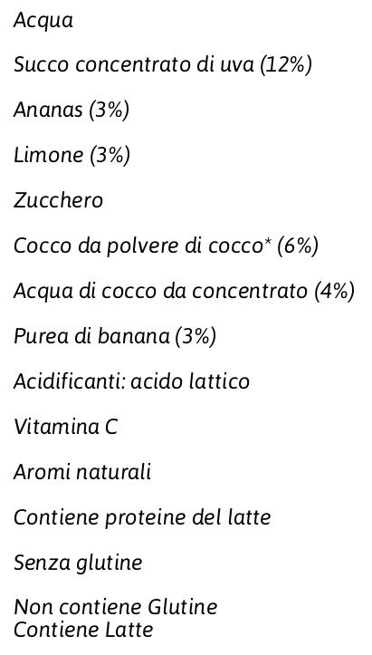 Pago Succo di Frutta, Cocco, Bottiglia Vetro Monodose 