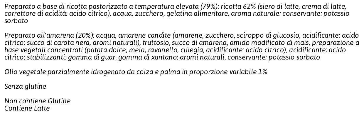 Granarolo Dessert con Topping al Gusto di Amarena Fabbri 2 x 90 g