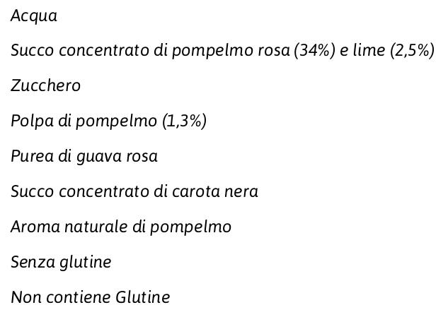 Pago Succo di Frutta, Pompelmo Rosa, Bottiglia Vetro Monodose