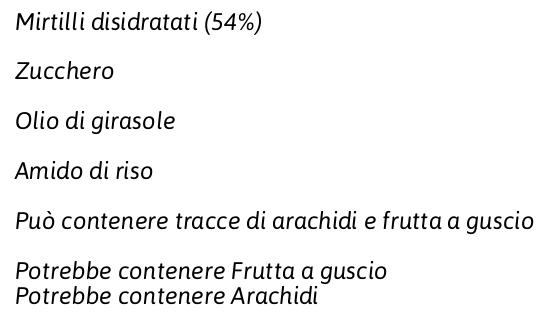 Mister Nut Mirtilli Rossi Disidratati 1,9 Kg