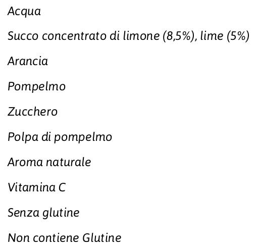 Pago Succo di Frutta, Limone - Lime, Bottiglia Vetro Monodose