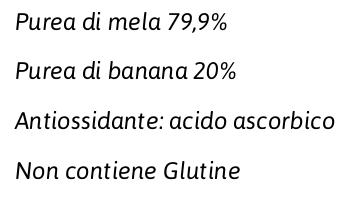 Fruttolo Nestlé  Go! Polpa di Frutta Mela Banana 4 x 90 g