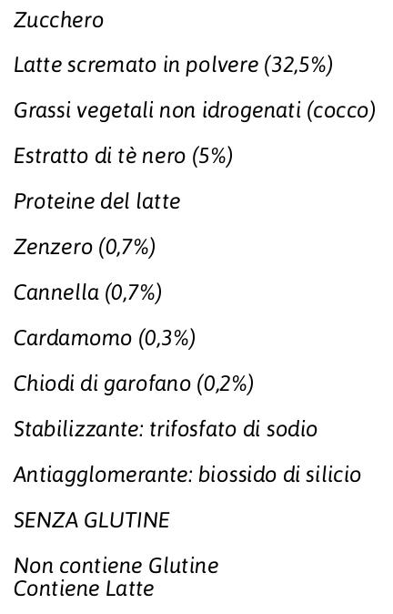 Crastan Preparato Solubile per Masala Chai Tè Speziato Indiano