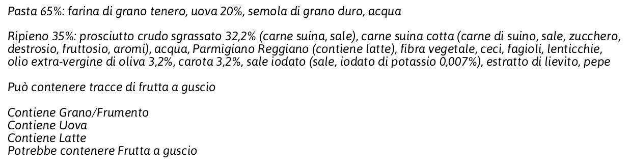 Fini Gusto & Benessere Tortellini al Prosciutto Crudo Magro