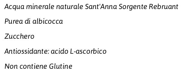 Sanfruit Succo e Polpa di Albicocca Masha e Orso