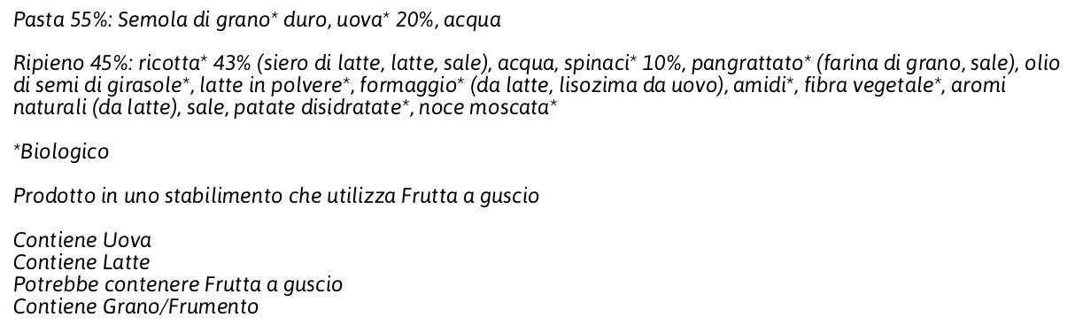 Fini I Granripieni Bio i Ravioli Ricotta Spinaci