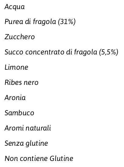 Pago Succo di Frutta, Fragola, Bottiglia Vetro Monodose 