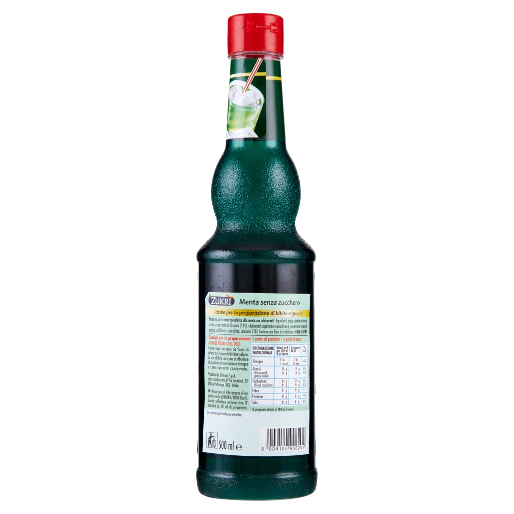Dilmoor Menta senza Zucchero Preparato per Bevande