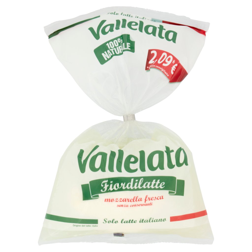 Vallelata Fiordilatte Mozzarella Fresca 220 g
