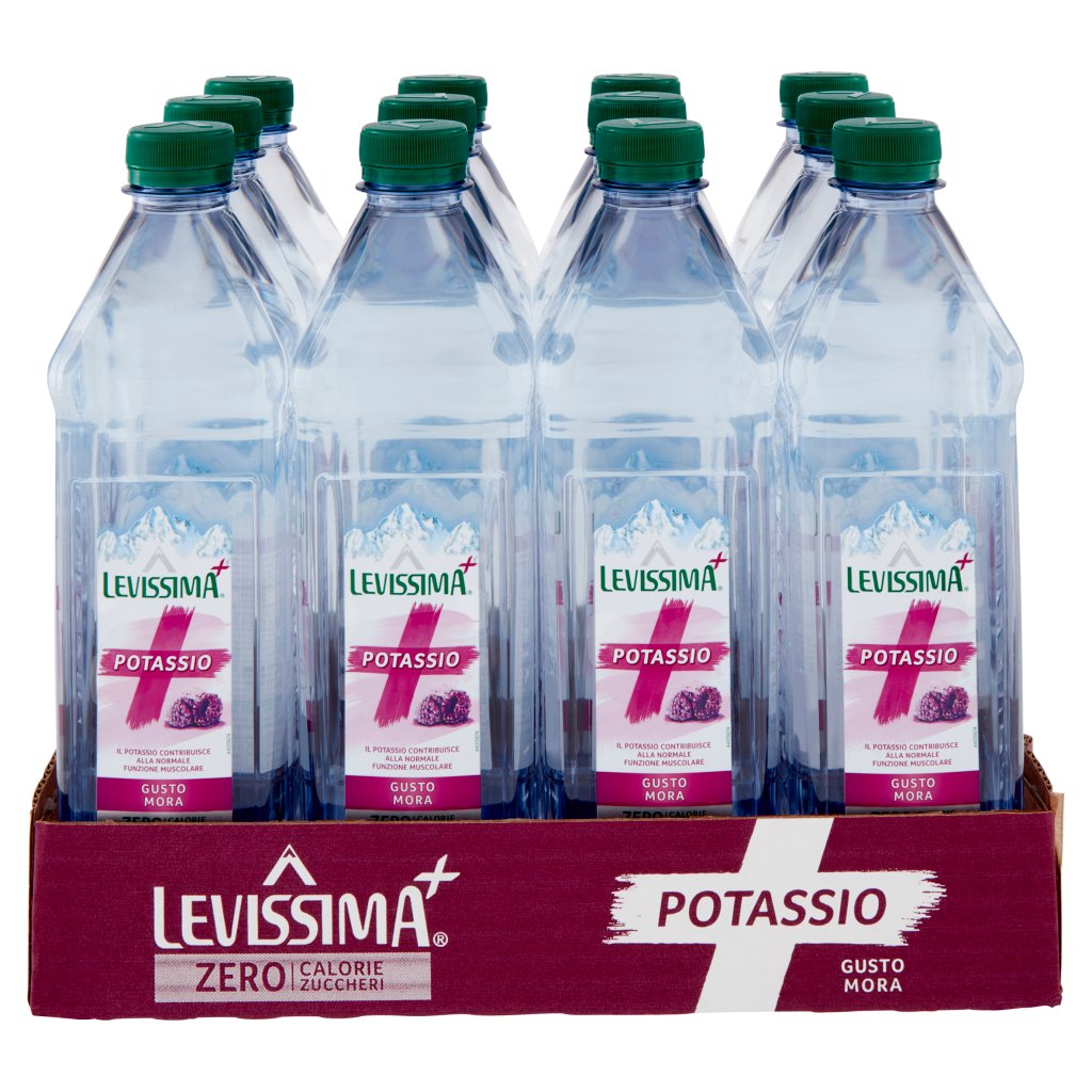Levissima⁺ Levissima+ Pro-power, con Acqua Minerale Naturale Levissima e Potassio 60cl x 12