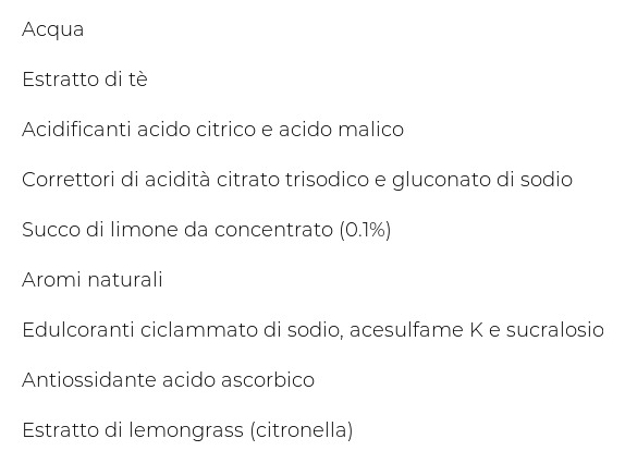 Fuze Tea Zero Fuzetea, Tè senza Zuccheri al Limone con Nota di Lemongrass 1,25l x 6 (Pet)