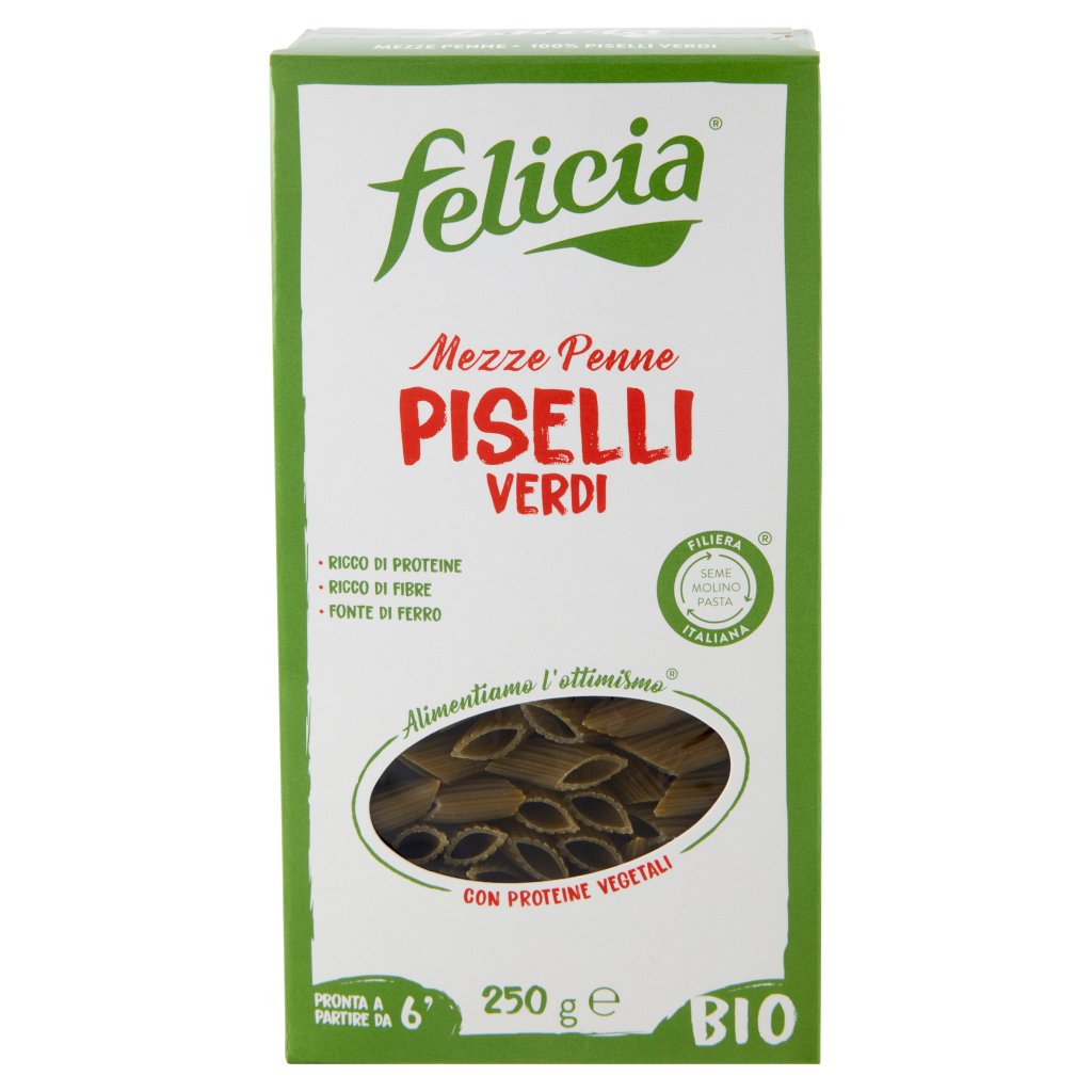 Felicia Mezze Penne Piselli Verdi Bio