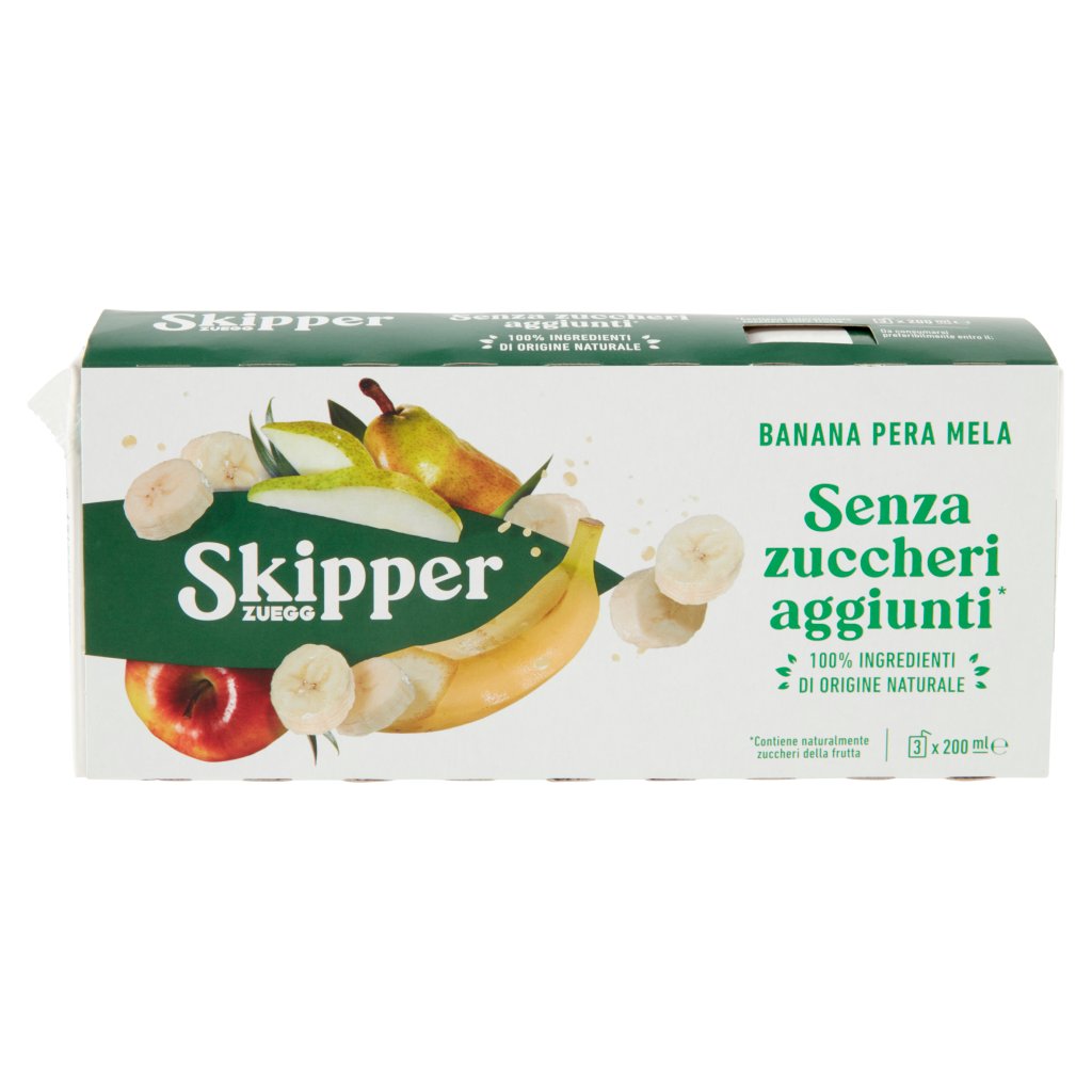 Zuegg Skipper Senza Zuccheri Aggiunti* Banana Pera Mela