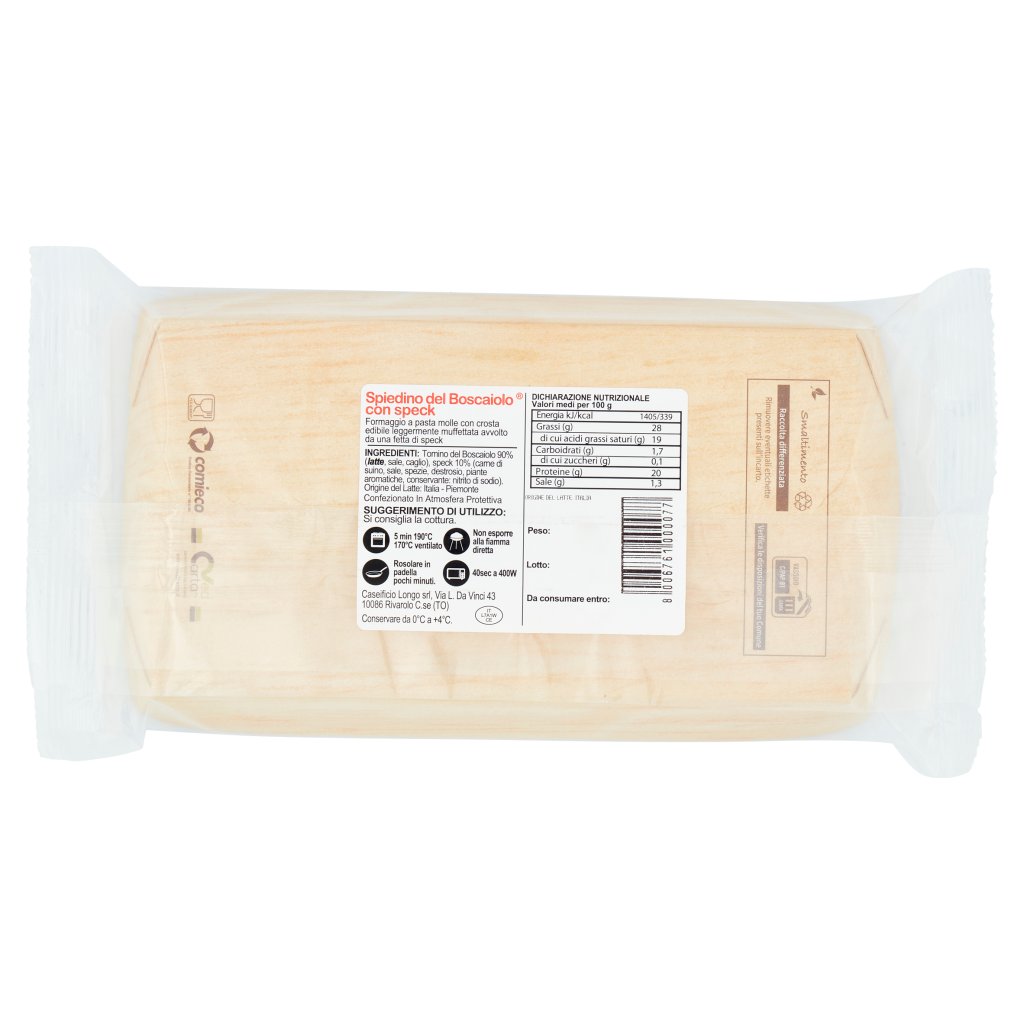 Caseificio Longo Spiedino del Boscaiolo con Speck 0,195 Kg