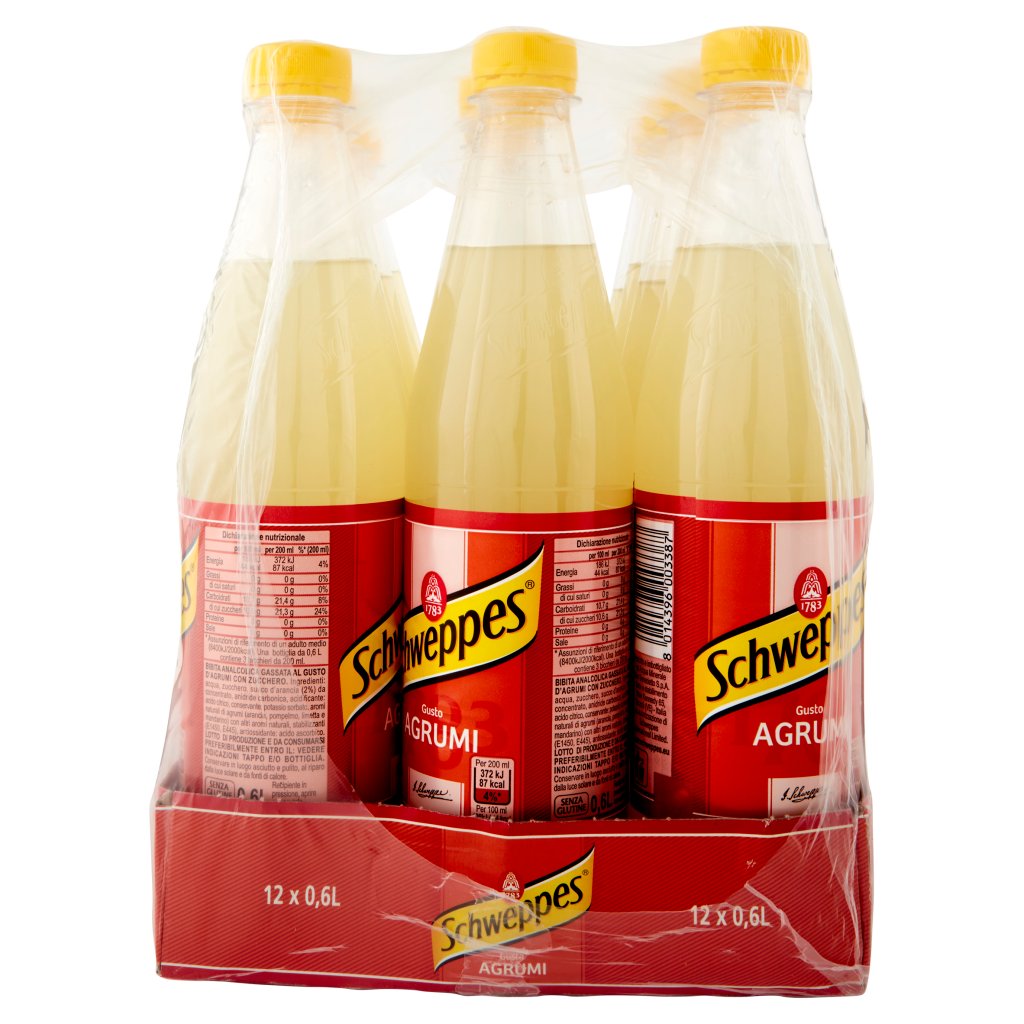 Schweppes Agrumi 0,60 l Pet X12