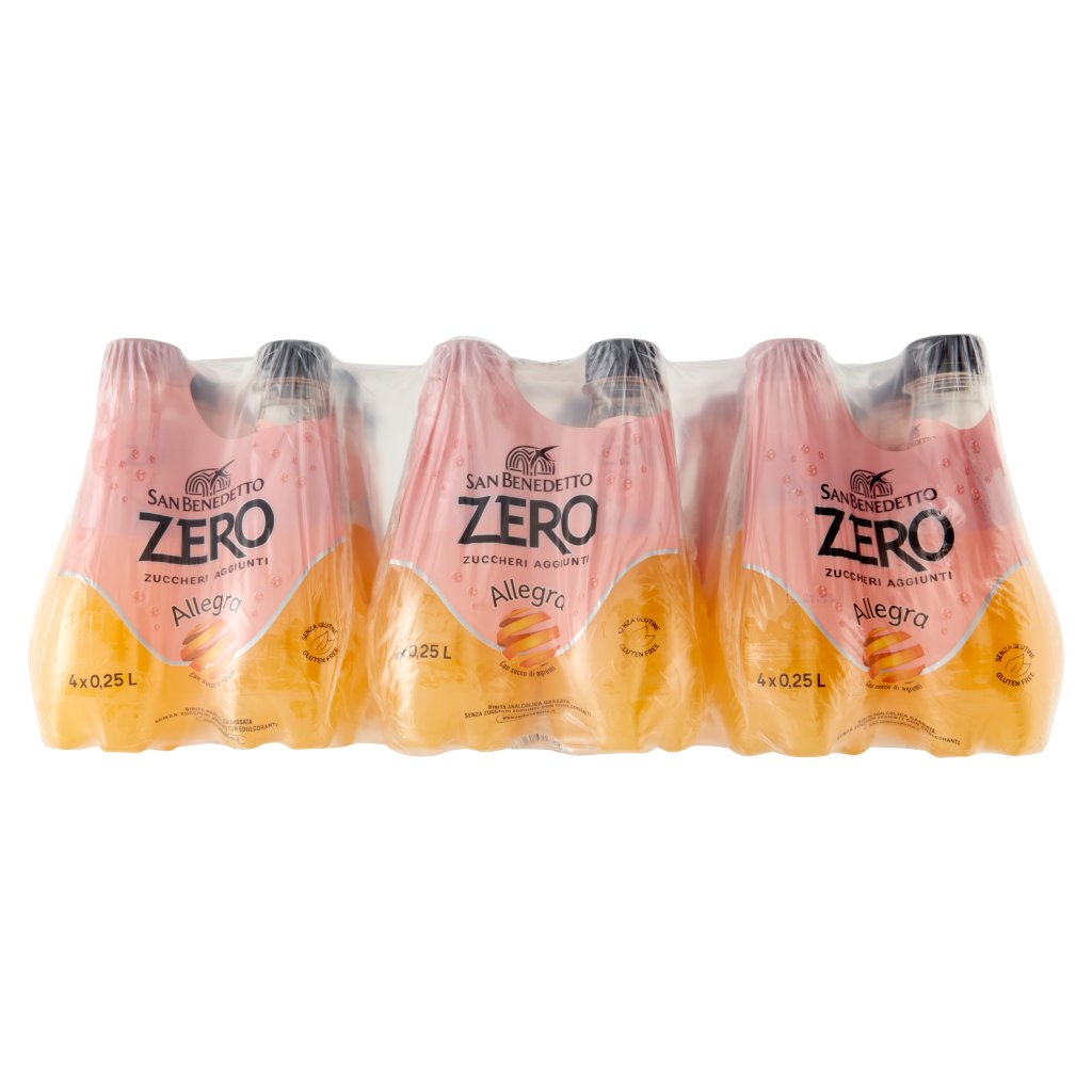 San Benedetto Allegra Zero con Succo d'Agrumi 0,25 l X24