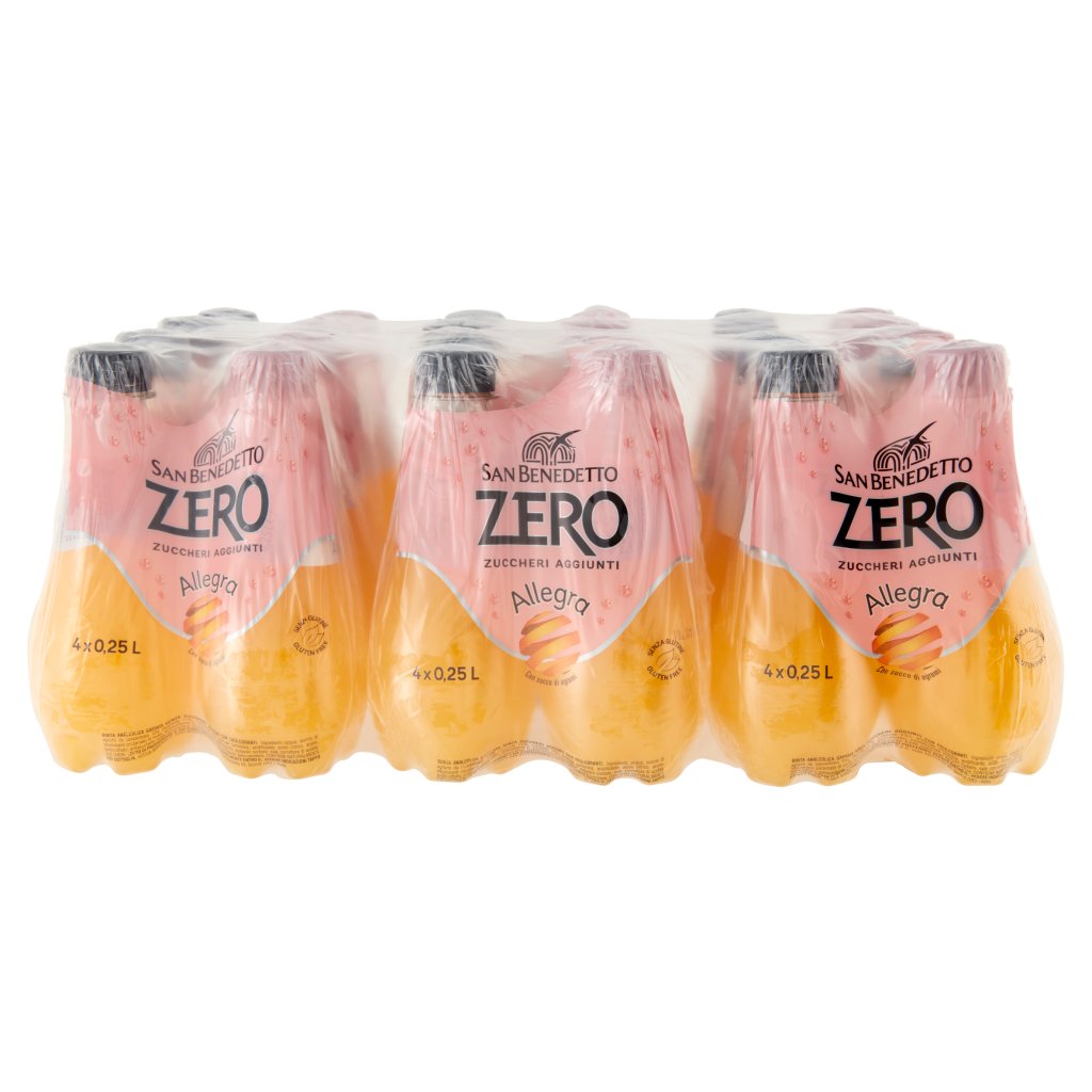 San Benedetto Allegra Zero con Succo d'Agrumi 0,25 l X24