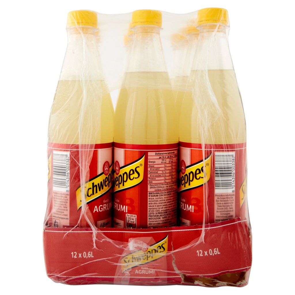 Schweppes Agrumi 0,60 l Pet X12