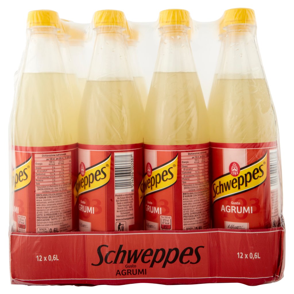 Schweppes Agrumi 0,60 l Pet X12