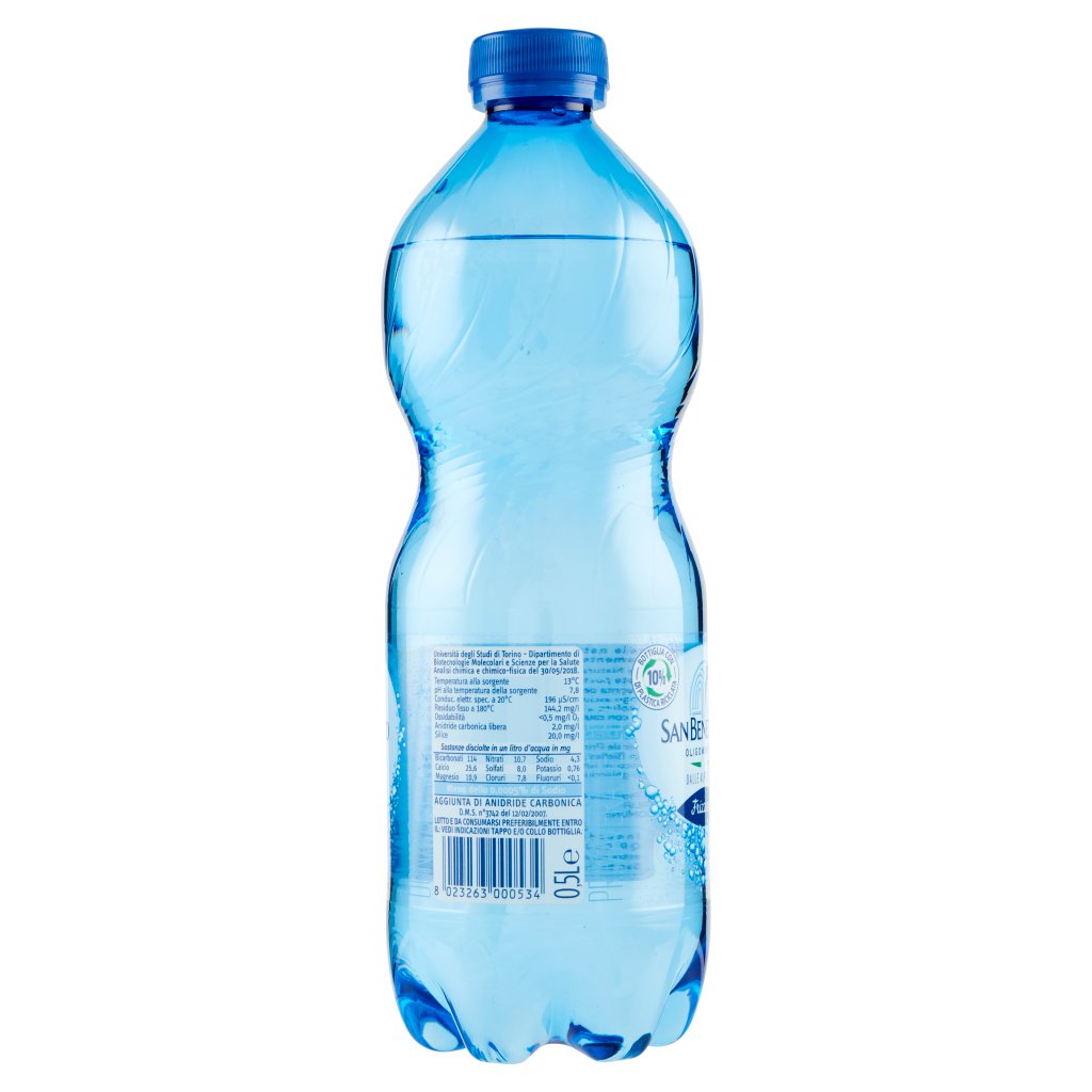 San Benedetto Acqua Minerale  dalle Alpi Biellesi Frizzante 0,5l