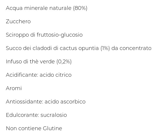 San Benedetto Thè Verde & Cactus 0,5 l Vassoio x 12