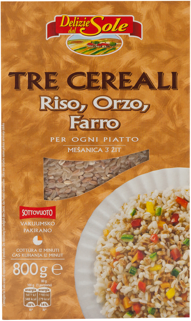 Delizie dal Sole 3 Cereali Riso Orzo Farro Everli