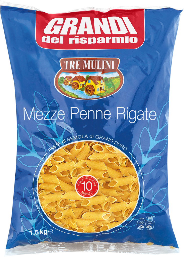 Tre Mulini Mezze Penne Rigate