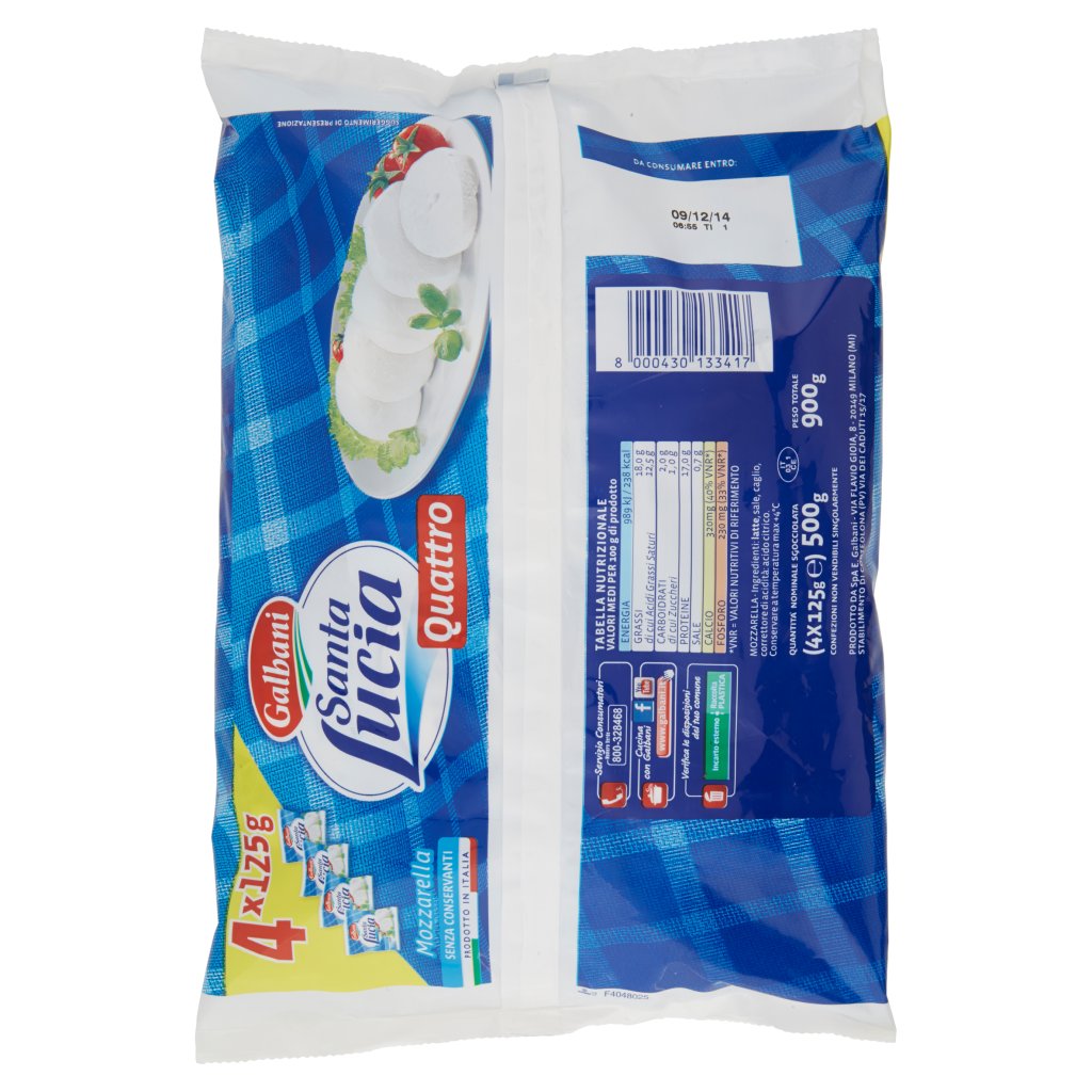 Galbani Santa Lucia Quattro Mozzarella 4 x 125 g