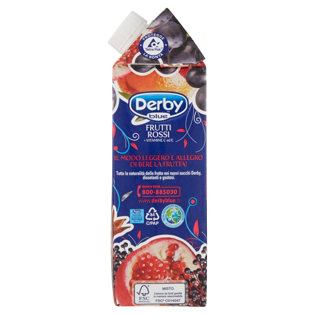 Derby Blue Frutti Rossi + Vitamine c Ed e