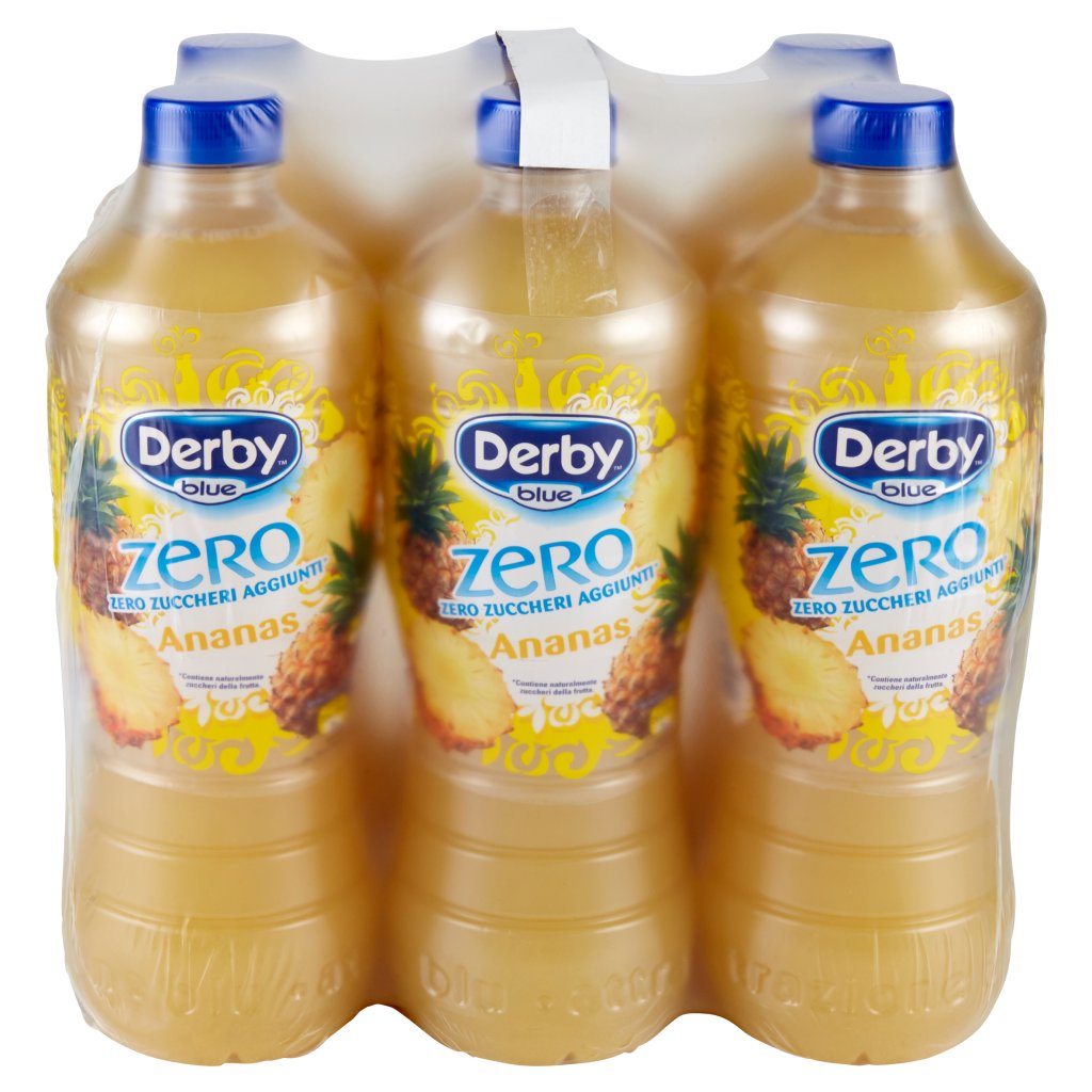 Derby Blue Zero Ananas 6 x 1,5 l