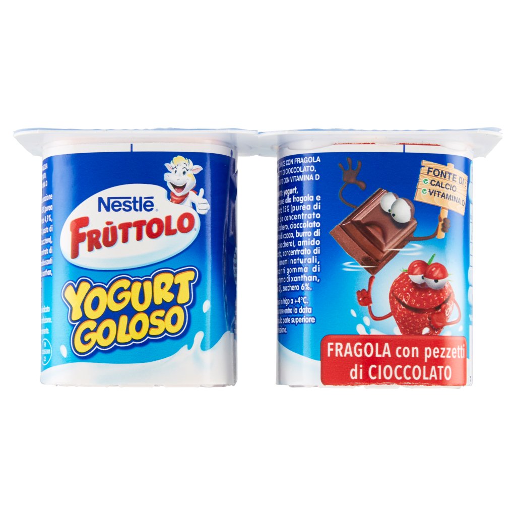 Fruttolo NestlÉ  Yogurt Goloso Fragola con Pezzetti di Cioccolato 2 x 115 g