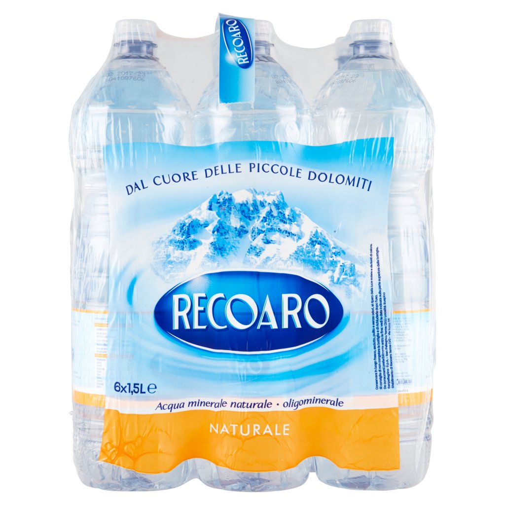 Recoaro Recoaro, Acqua Minerale Naturale, Bottiglia Grande 1,5l x 6