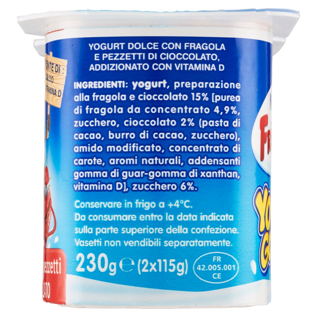 Fruttolo NestlÉ  Yogurt Goloso Fragola con Pezzetti di Cioccolato 2 x 115 g