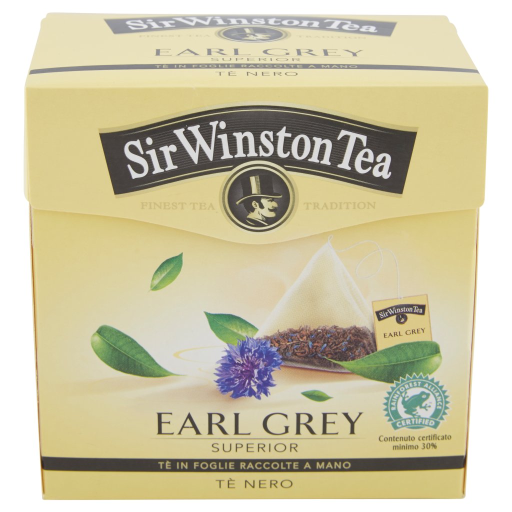 Sir Winston Tea Tè Nero Earl Grey Superior 32,4 g