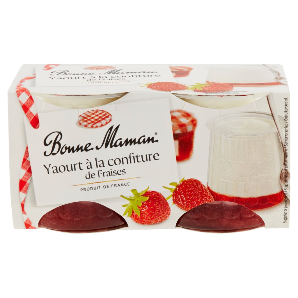 Bonne Maman Yaourt à la Confiture De Fraises 2 x 125 g