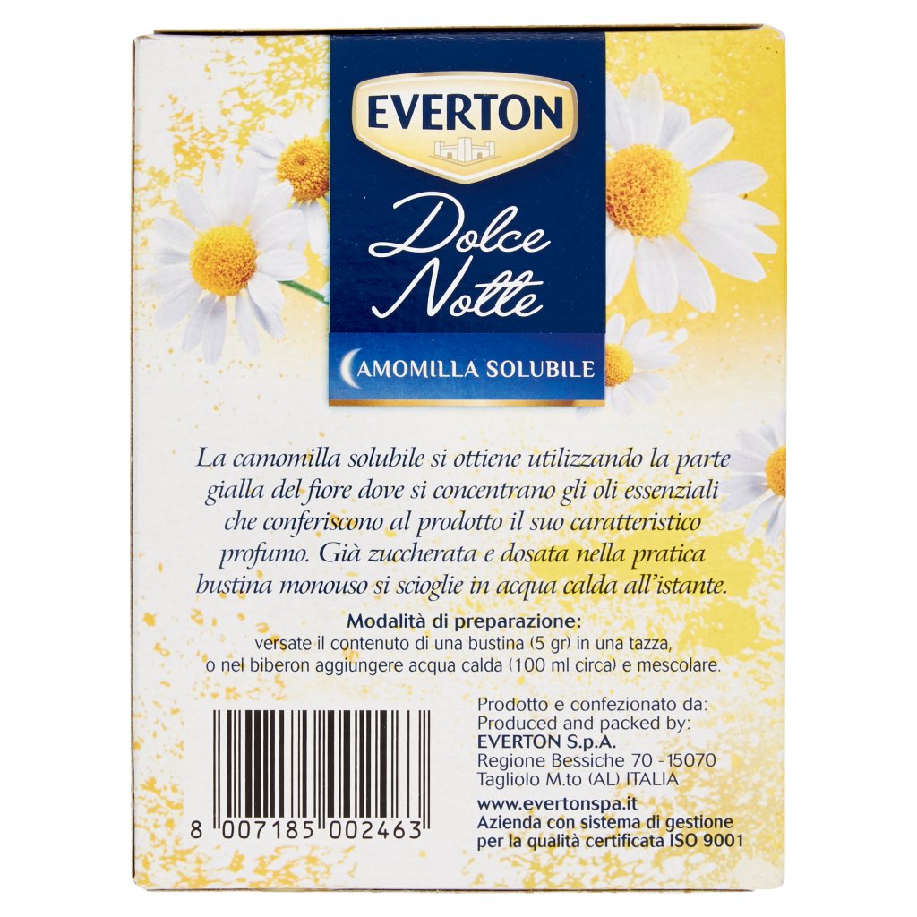 Everton Dolce Notte Camomilla Solubile 20 x 5 g