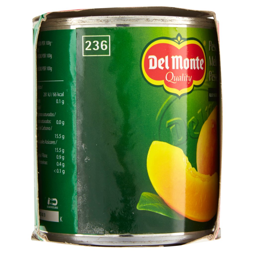 del Monte Pesche a Fette allo Sciroppo Leggero 3 x 227 g