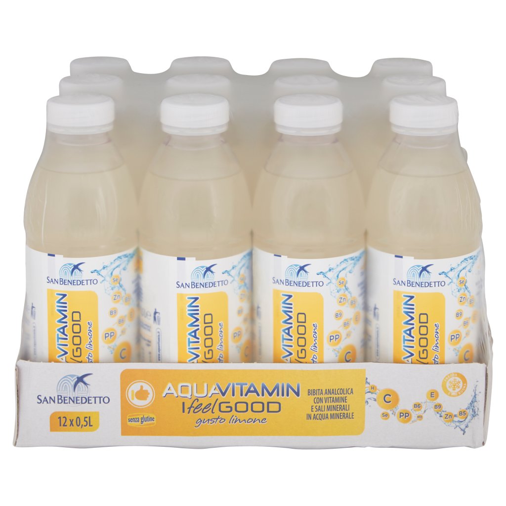 San Benedetto Aquavitamin i Feel Good Gusto Limone 12 x 0,5 l