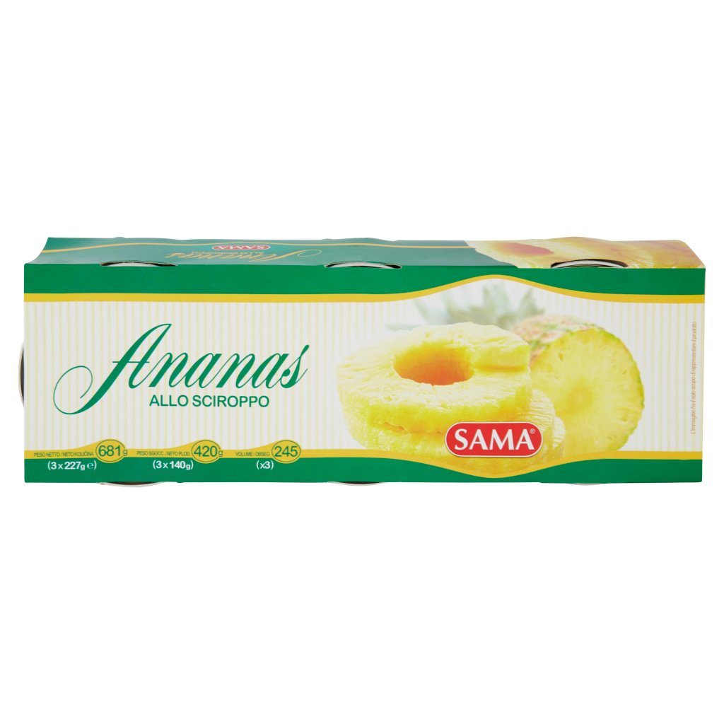 Sama Ananas allo Sciroppo 2 x 227 g